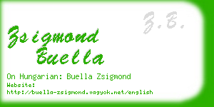 zsigmond buella business card